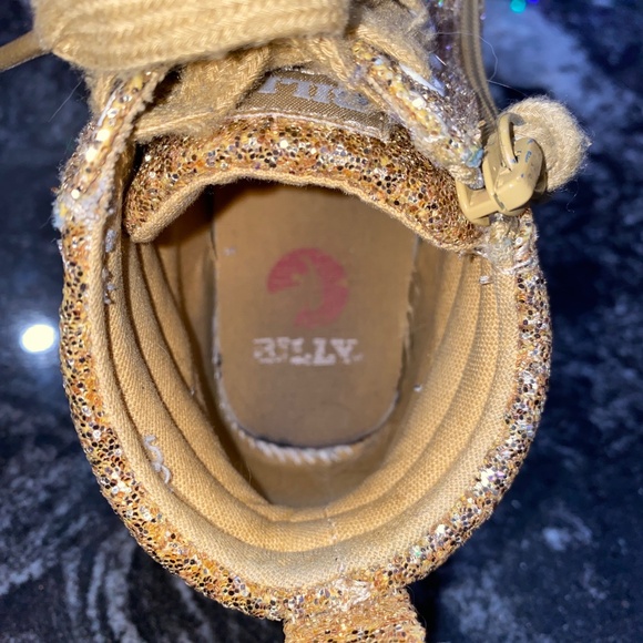 Gold Kids Billy Zip-around Runners Size 1 - Picture 6 of 9